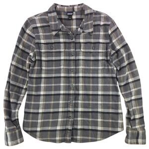 Patagonia | Grey Plaid-Button Up- Fjord Flannel | Size Small